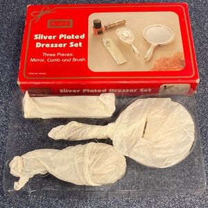 Aloise Silver Plated Dresser Set- child’s size
